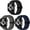 Black/grey/navy blue, variant on LEIXIUER 3Pack Stretchy Strap Compatible with Apple Watch Bands 38mm 40mm 41mm 45mm 44mm Ultra 49mm 42mm Women Men, Nylon Loop Braided Wrist Adjustable Wristbands for iWatch Series 9 8 7 SE 6 5 4 3 2
