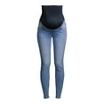 thumbnail image 4 of Maternity Oh! Mamma Skinny Jean with Full Panel and Belted Detail, 4 of 4