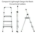thumbnail image 4 of BirdRock Home 3-Step Aluminum Step Ladder, 4 of 9