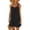 Black, variant on Women's Casual Loose Fit Sleeveless U Neck Dress Lightweight Comfy Solid Color Shift Dress for Summer Beach Vacation and Everyday Wear