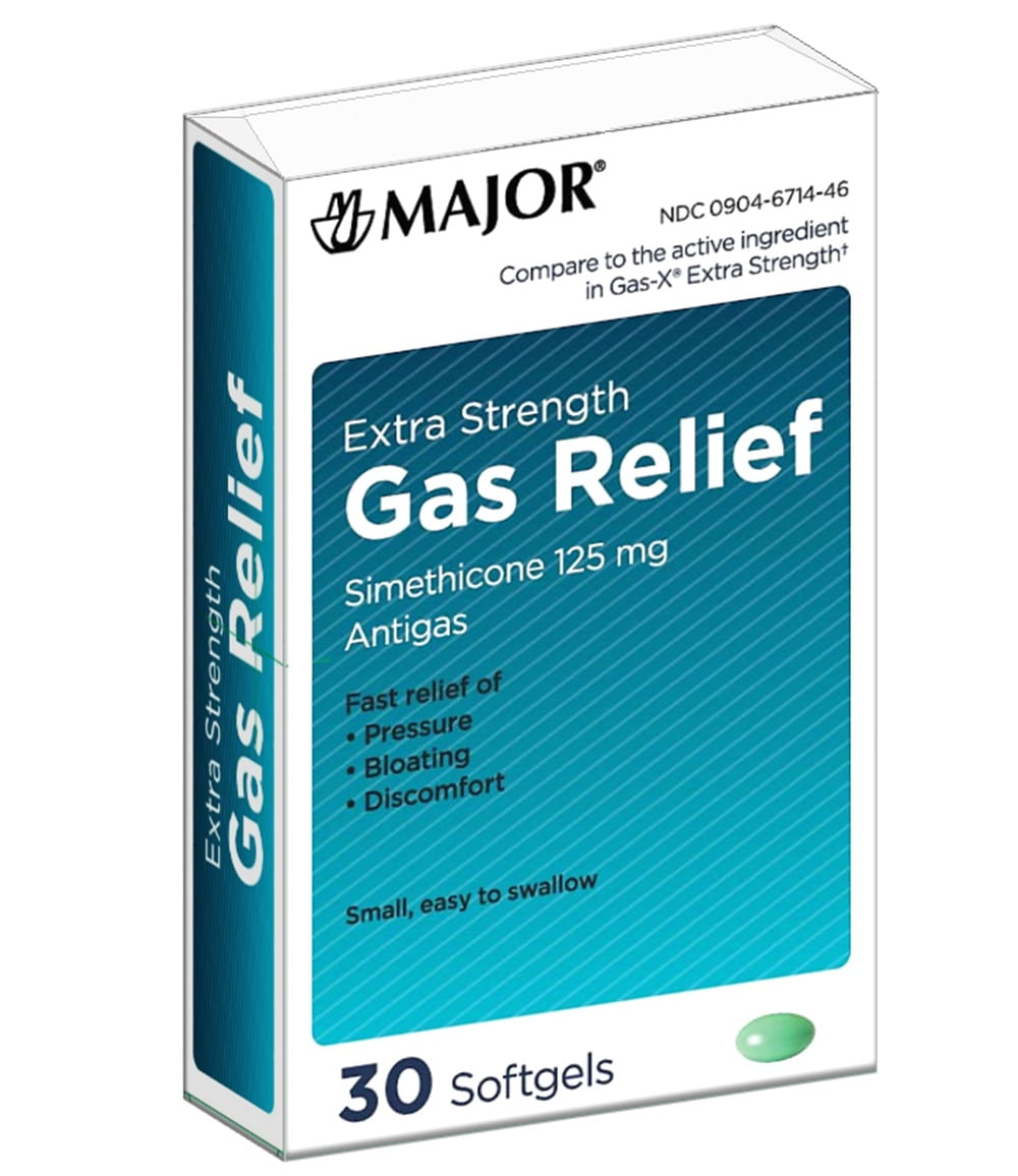 Major Extra Strength Gas Relief, 30 Softgels