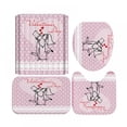 thumbnail image 1 of Saint Valentin 3D Impression Numérique Rideau de Douche 4 Pièces Ensemble pour la Maison / Hôtel / Fête Décoration, 1 of 6