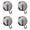 Black*4, variant on CMYYNNA Suction Cup Wreath Hanger,Upgraded Reef Hook for Front Door/Glass Window/Over Door,Christmas/Thanksgiving/Halloween/July 4th/Easter/Valentine/Spring/Summer/Fall (White,2-Pack)