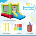 thumbnail image 4 of Casa hinchable BOUNTECH para niños de 3 a 10 años con tobogán y aro, 4 of 9
