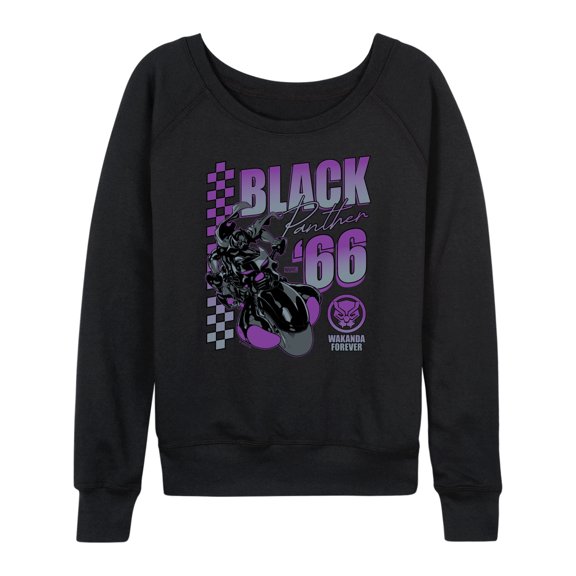 Marvel Black Panther - Motorcycle Racing - Women's French Terry Pullover Long Sleeve Shirt
