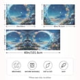 thumbnail image 2 of Yayeee Pillowcase Standard Size Set of 2 Satin Wrinkle Resistant Pillow Case, Floral Moon, 2 of 8