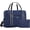 Blue, variant on Expandable Travel Duffel Bag for Airline 18x14x8, Foldable Weekend Overnight Bag Tote Carry on Luggage, Unisex, Blue