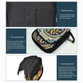 thumbnail image 3 of Bolso De Hombro Para Mujer, Bolso De Viaje, Bandolera Con Bordado Floral Vintage, Bolso Con Tapa Para Monedas, Bolso Con Cremallera Moyic AP007590-04, 3 of 6