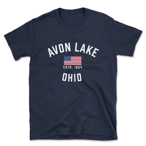 Avon Lake Ohio Patriot Men's Cotton T-Shirt