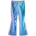 thumbnail image 3 of Alvivi Men's Shiny Metallic 70's Disco Dude Pants Vintage Flared Trousers Bell Bottom Dance Costume Colorful XXL, 3 of 4