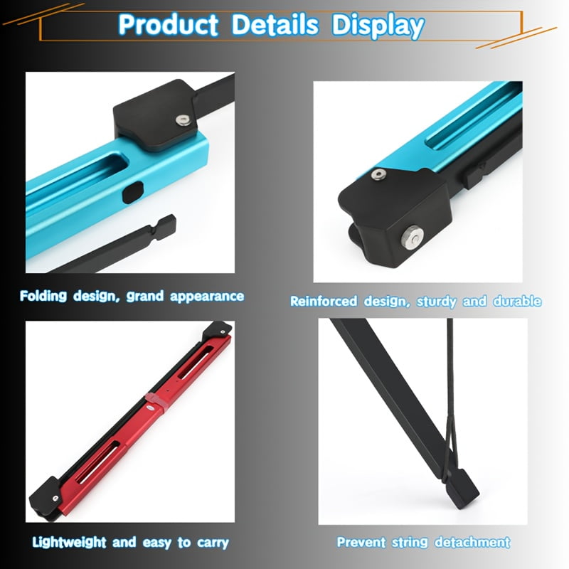 55-inch foldable bow and arrow set with 35-pound aluminum alloy riser, designed for both right- and left-handed archery practice.