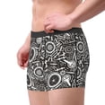 thumbnail image 2 of Balery Bicycles Parts Calzoncillos bóxer para hombre, ropa interior de algodón suave y transpirable con cinturilla de nailon-Small, 2 of 5