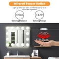 thumbnail image 3 of Mistaha 2 PCS LED Makeup Mirror Lights Smart Sensor Control Vanity Mirror Lights Bathroom Mirror Light with 1.5m USB Cable LED Strip Lights, 3 of 8