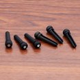 thumbnail image 3 of Ebony White Shell Pins Guitar Bridge Pegs Accessories Up and down Pillow String Wooden 6 Pcs, 3 of 6
