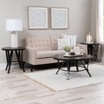 thumbnail image 2 of Linon Thorne Ensemble de Table Occasionnel Rond en Métal et Bois 3 Pcs, Charbon, 2 of 8