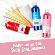 Nostalgia Snow Cone Maker, Tabletop Shaved Ice Machine with 2 Reusable Cones and Ice Scoop, Pink