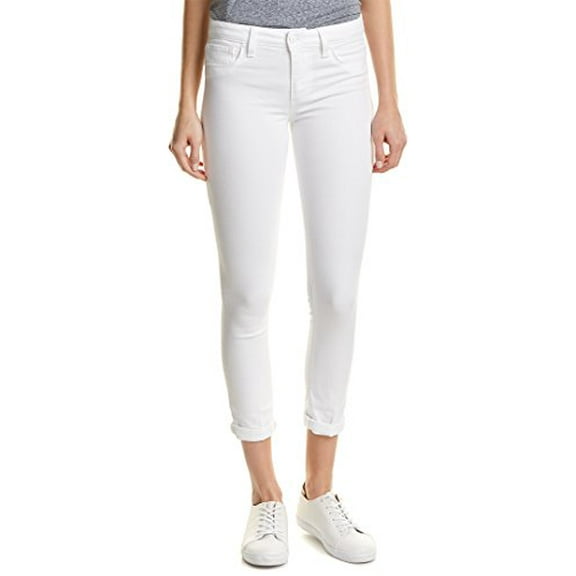 Joe's Jeans Rolled Crop Denim Pants, Optic White (26)