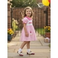 thumbnail image 5 of BemeyourBBs Toddler Baby Girl Birthday Dress Outfits 1 2 3 4 5 Years Old Birthday Clothes Plaid Cupcake Bow Embroidered Short Sleeve Doll Collar A-line Smocked Dresses, 5 of 9