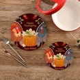 thumbnail image 2 of SKYSONIC Vintage Turkey Bird Pot Holders Trivets, 2 Pcs Heat Resistant Trivets,Happy Thanksgiving Cotton Thread Weave Mats for Hot Pads Pans Pot Bowl Teapot for Kitchen Decor, 2 of 7