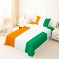 thumbnail image 5 of Manfei Flag Of Ivory Coast Twin Sheets,Orange White Green Bedding,3-Piece,1 Fitted Sheet and 1 Pillowcase, 5 of 6
