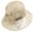 Beige-3, variant on Women's Fashionable Ventilated Printing Fisherman Hat With Bow Tie Sun Hat Bucket Hats Blue