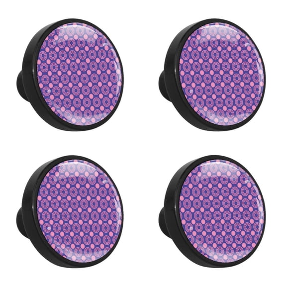 4 Pcs Retro Flowers Floral Knobs for Kitchen Cabinet Cupboard Dresser Bookcase Drawer Pulls Handles Round Home Decor