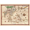 thumbnail image 2 of Martines 18x14 White Modern Wood Framed Museum Art Print Titled - East Asia - Martines 1587, 2 of 4