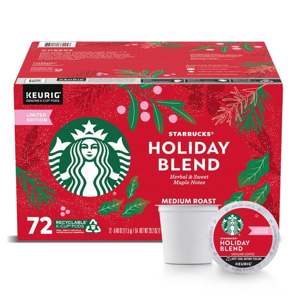 Starbucks Holiday Blend KCups, Medium Roast (72 ct.)