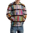 thumbnail image 5 of Bookworm Antique Book Library Men's Women New Sweatshirt Hoodie Men's Plus Size Sweatshirt Hooded Sweatshirt 3d Printed Street Men's Cloth, 5 of 6
