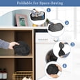 thumbnail image 7 of Toplive Pop Up Laundry Hamper Mesh Laundry Basket, Collapsible Popup Hamper Dirty Clothes Basket with 2 Compartments, Side Pocket, Carry Handles for Home, Dorm, Bathroom, Bedroom, Travel-Black, 7 of 7