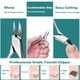 thumbnail image 5 of Kit de herramientas de pedicura CHICREEN para eliminar uñas encarnadas, 7 unidades, 5 of 9
