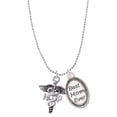 thumbnail image 1 of Delight Jewelry Silvertone Caduceus - NP Best Mom Ever Charm Necklace, 1 of 4