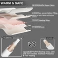 thumbnail image 3 of EuKer 90" x 100" Waffle Electric Blanket Washable, Fast Heating Blanket with Wireless Control for Home, Office, White, 3 of 5