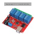 thumbnail image 1 of Domqga USB Switch Module, Relay Module Switch 4 Channel For PC, 1 of 8