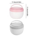 thumbnail image 3 of Dienrx Portable Portable Soup Bowl, Microwaveable Soup Cup with Lid, Student Soup Pot, Breakfast Cup, Milk Porridge Cup, Lunch Box, Leak Proof Plastic Tableware Bowl with Lid, Lunch Box*1, 3 of 6