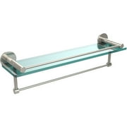 Fresno Collection 22" Glass Shelf with Vanity Rail and Integrated Towel Bar (Build to Order)