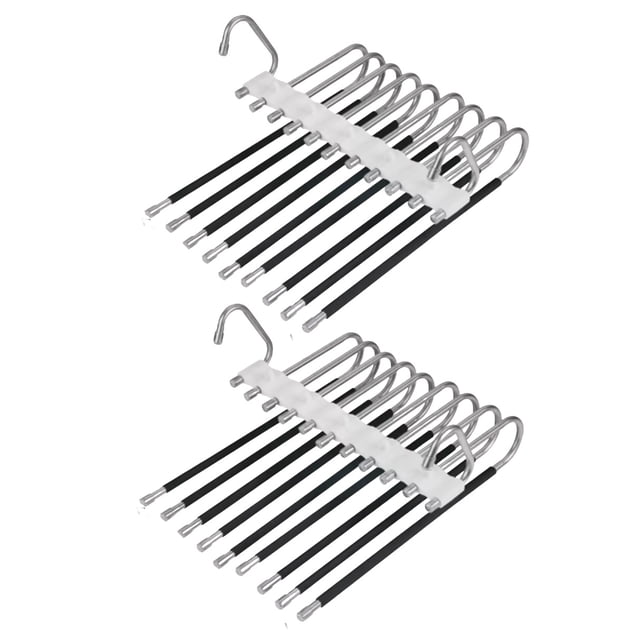 2pcs Xtellar Gancho Pantalones Organizador Multiple Ahorra Espacio