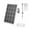 White, variant on Almencla Solar Panel Charger Charging Waterproof Easy to Install Stable Adjustable Multifunction for Outdoor Emergency Lights White