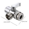 thumbnail image 3 of 2pcs Sink Faucet Diverters Faucet Splitters Water Pipe Adapter For Sink Faucet, 3 of 3