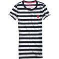 thumbnail image 1 of Camiseta Gráfica Aeropostale Bulldog Rayas Azul Mediana, 1 of 1