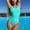 Green, variant on Babysbule Fashion Swimsuits for Women Printed Wetsuit Long-sleeved Sunscreen Swimsuit Surf Suit One-piece Swimsuit Bikinis Tops