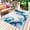 Blue, variant on Turquoise Marble Stone Outdoor Rug for Patio/Deck/Porch, Non-Slip Large Area Rug 5 x 7 Ft, Ink Splash Country Marble Abstract Indoor Outdoor Rugs Washable Area Rugs, Camping Rug Carpet Runner