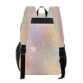 thumbnail image 3 of PVC Transparent Backpacks Clear Backpack for Travel and Outings Rainbow-colored Stars and Dots, 3 of 7