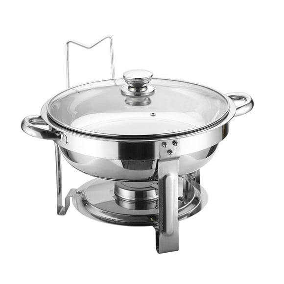 Buffet Servers and Warmers, Chafing Dish Buffet Set, 4.5L Round Catering Warmer