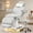 White, variant on Advwin Fully Electric Massage Table with Stool, 3-Motor Professional Esthetician Bed with Dual Controls, Height, Length & Angle Adjustable Beauty Spa Bed for Facial, Medical, Salon, Tattoo, Black