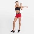 thumbnail image 2 of Nike Womens Pro 3" Shorts (Red/Black, L), 2 of 5