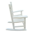 thumbnail image 3 of Kid's Porch Rocking Chair for Indoor or Outdoor Patio Use, Small Wooden Rocker for Kids Ages 6-10, White, 3 of 6