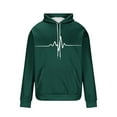 thumbnail image 4 of Kukoosong Big & Tall Men's Hoodies Long Sleeve Striped Print Hooded Sweatshirt Lightweight Drawstring Pullover, 4 of 5