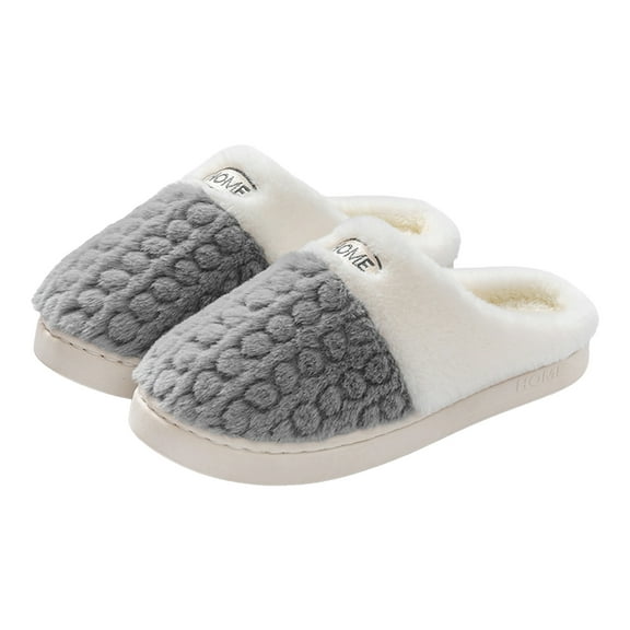 Mostsola House Slippers for Women Cozy Memory Foam Warm Plush Furry Lined Indoor Home Slippers