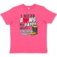 thumbnail image 3 of Inktastic I Wear Bows My Daddy Wears Fireman Boots Youth T-Shirt, 3 of 5